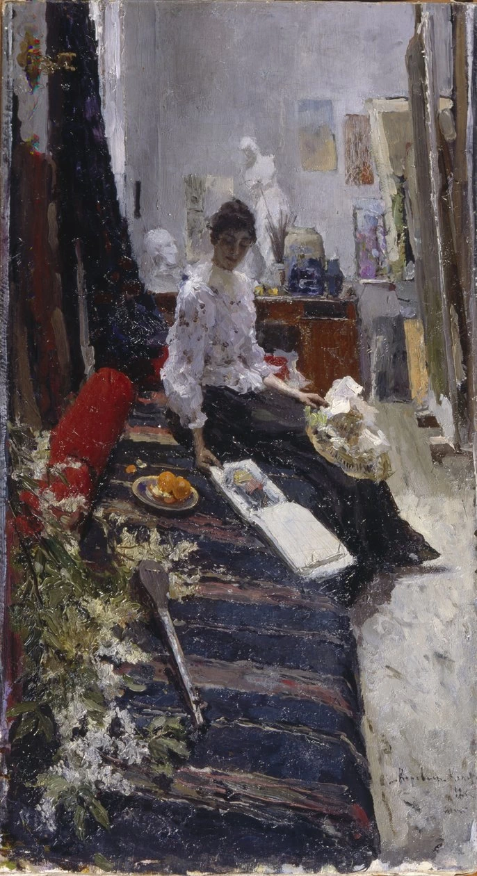 Konstantin Korovin - Nello studio del pittore